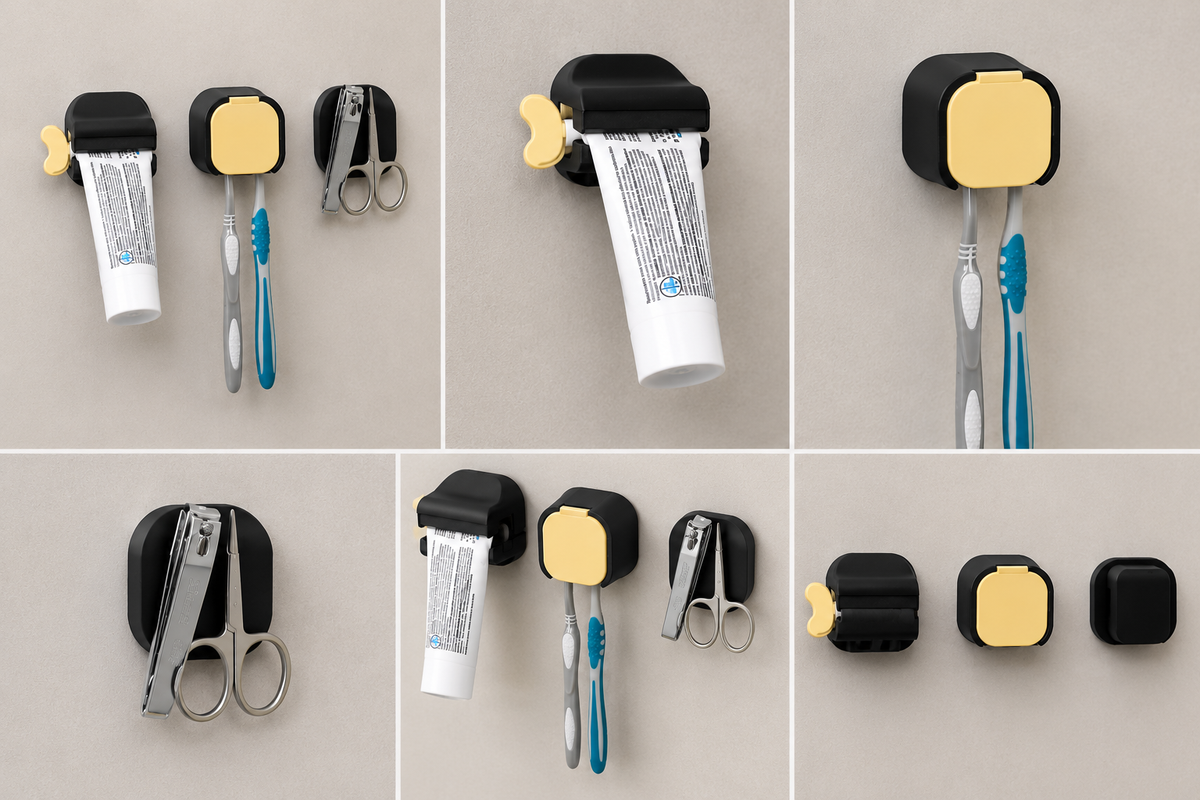 HELVARA Magnet-Organizer fürs Bad – Set